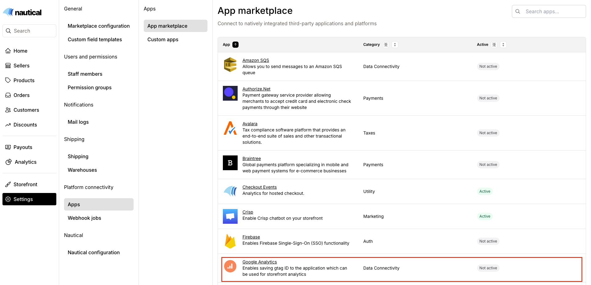 App Marketplace overview